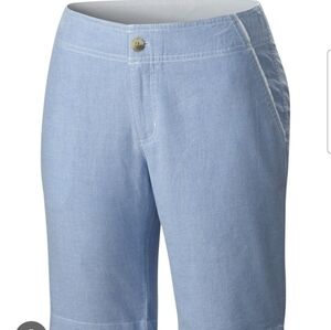 Columbia PFG Light Blue Cotton Chino Size 10L 10 Inch Inseam